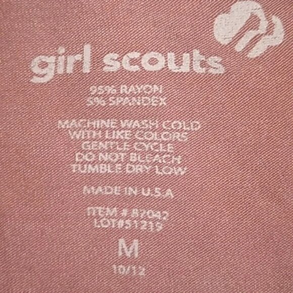 Girl Scouts Everyday Strong Pastel Orange Long Sleeve V-Neck T-shirt - Picture 4 of 4